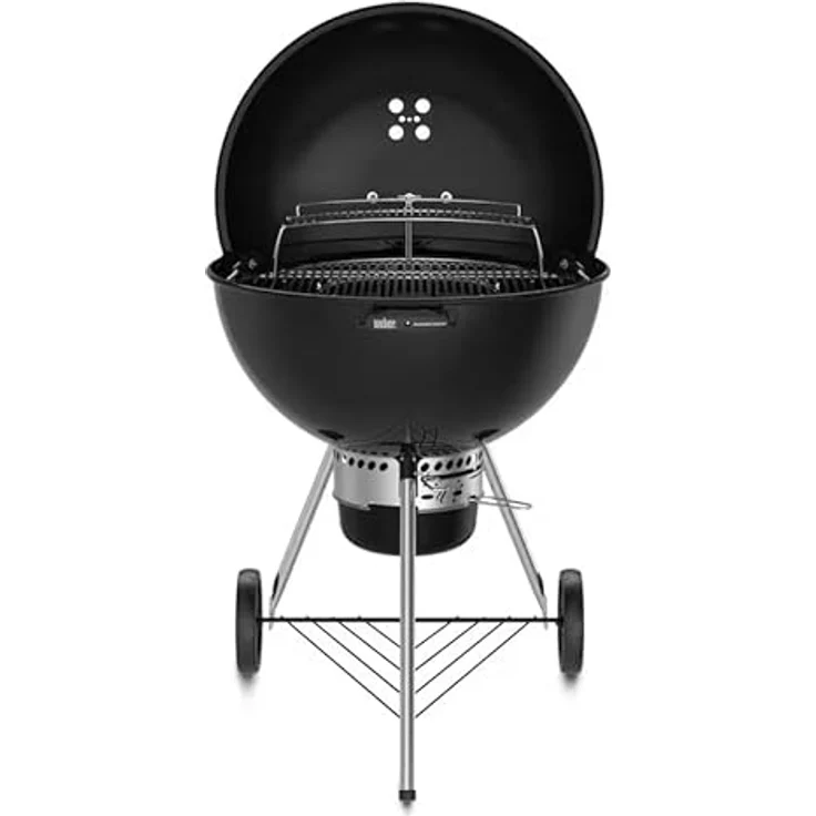 Weber E6755 Master Touch Barbecue mit Kohlefaser - nero, Holzkohlegrill mit WEBER CRAFTED Grillrost und Räuchereinstellung – Bild 3