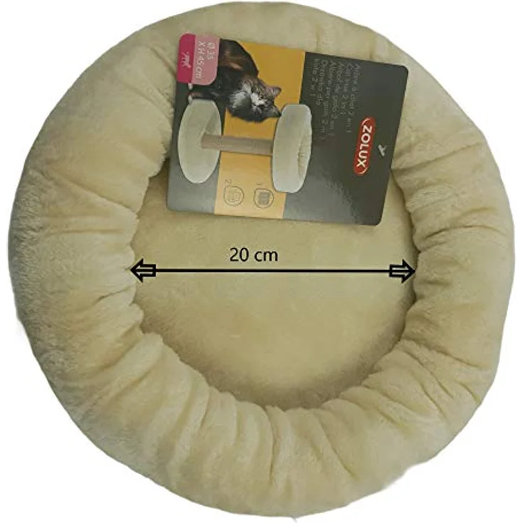 Zolux 504057BEI Kratzbaum, 2 in 1, Beige – Bild 4