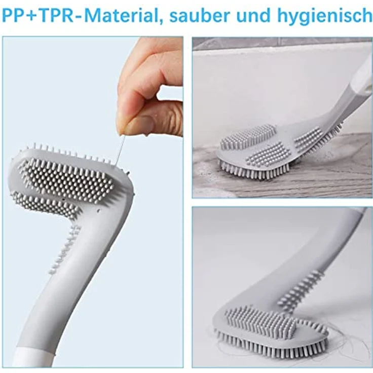 GolfBrush Hygienische Gummi Toilettenbürste Klobürste WC Bürste Toiletten Garnitur Bürstengarnitur Silikon - Preisvergleich – Bild 4