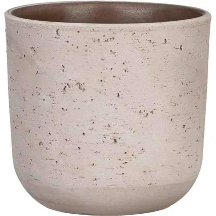 Scheurich La Natura, Blumentopf aus Keramik, Basalto, 17,6 cm Durchmesser, 16 cm hoch, 3,1 l Volumen, nachhaltig produziert mit 22 % Recyclinganteil – Bild 1