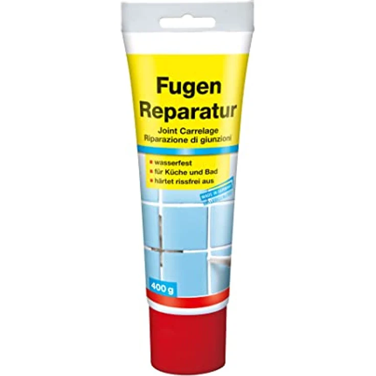 decotric® Fugenmörtel Fugen-Reparatur, hochwertige Spezial-Fugenmasse für Wandfliesen, 400g, weiß – Bild 2