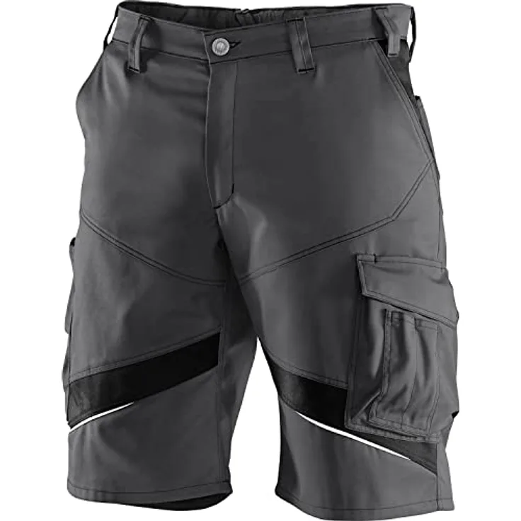 KÜBLER Workwear KÜBLER ACTIVIQ Arbeitsshorts schwarz, Größe 44, Herren-Arbeitsshorts aus Mischgewebe, leichte Arbeitsshorts