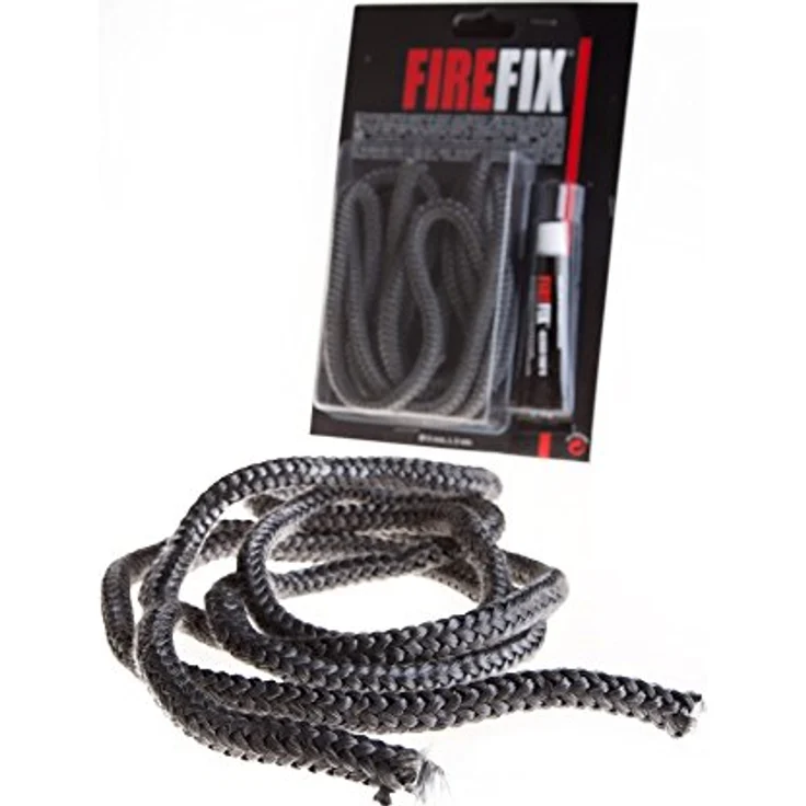 FIREFIX 2042 Keramikkordel, Rundkordel ø 6 mm, 2 m lang, grau, inkl. hitzebeständigem Kleber bis 1.100 °C – Bild 2