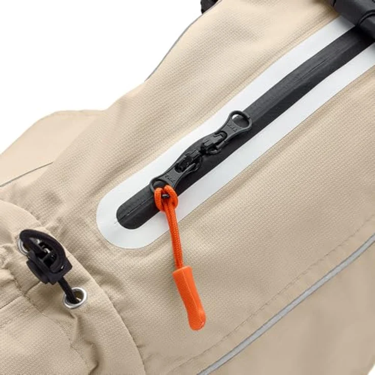 Hunter Tierbedarf Hundemantel Nordby Mops & Co. orange, reflektierende Paspeln, elastische Schlaufen, waschbar bei 30 °C – Bild 5