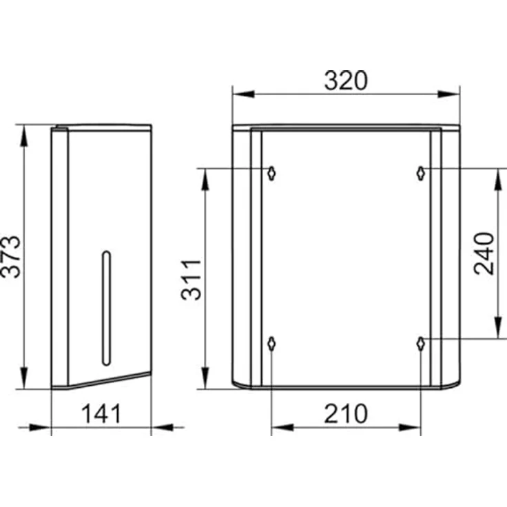 Keuco 14985010000 Plan, Papierhandtuchspender mit verchromter Oberfläche, Wandmontage inkl. Befestigung – Bild 3