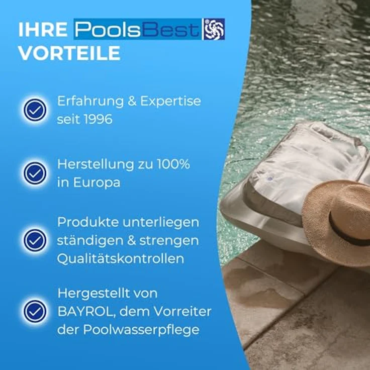 1 l - PoolsBest® Algenverhüter extra - hochkonzentriert & schaumfrei – Bild 9