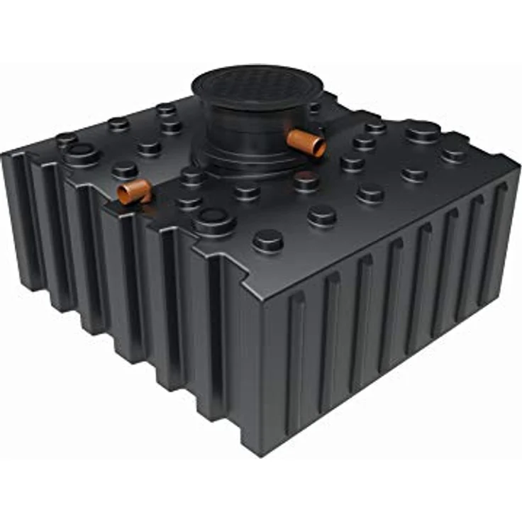 GreenLife Regenwasser-Flachtank 5.000 l mit Biovitor Wassertank, biologischem Regenwasserfilter - blau – Bild 1