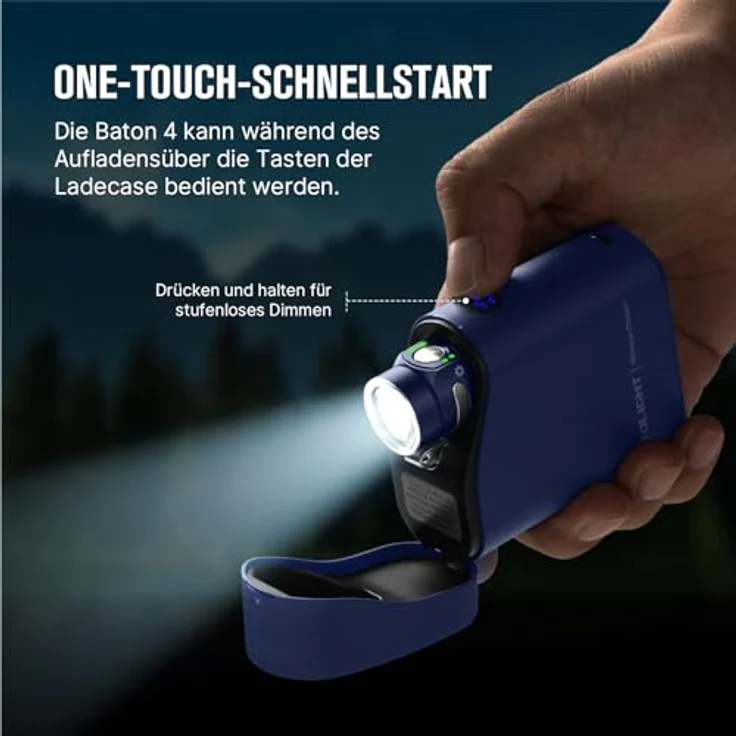 OLIGHT Baton 4 Kit, Mini LED Taschenlampe mit 1300 Lumen, wiederaufladbar mit Ladecase und 5000mAh Akku – Bild 5