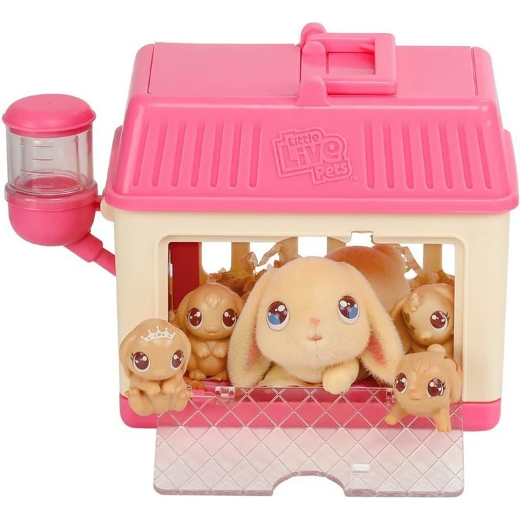 Moose Toys Little Live Pets Mama Surprise Mini-Spielset Hase - Interaktives Tier-Beschäftigungsspielzeug, inklusive Mama, Zubehör und Überraschungsnachwuchs – Bild 1