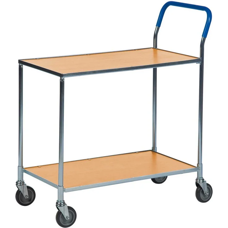 OTTO Tischwagen mit 2 Ladeflächen Dekor Buche, Traglast 150 kg, kompakte Maße 850 x 435 x 950 mm