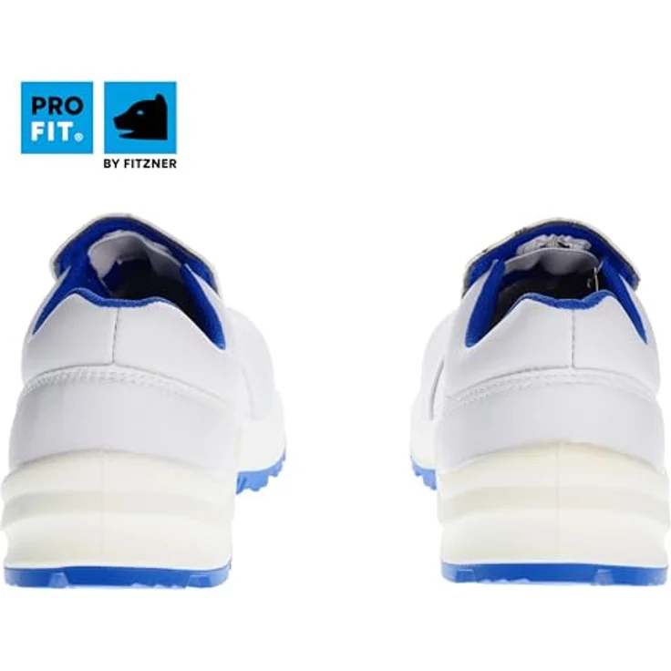 PRO FIT by Fitzner 120 ESD Sicherheitsschuhe S2 "Arctos white low", weiß/blau, Zehenschutzkappe, Atmungsaktiv – Bild 3
