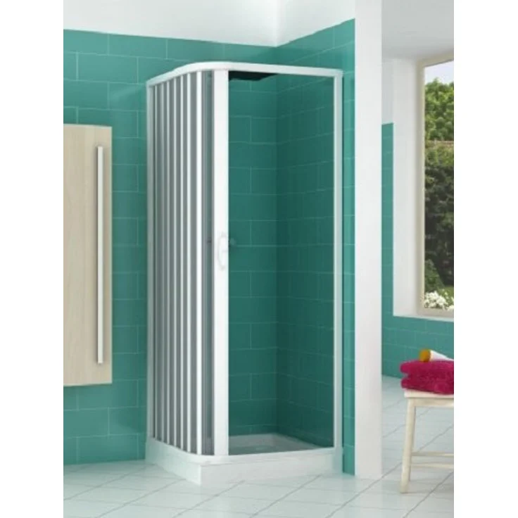 PVC Duschkabine 70x90 mit seitlicher Öffnung Mod. Acquario – Bild 3