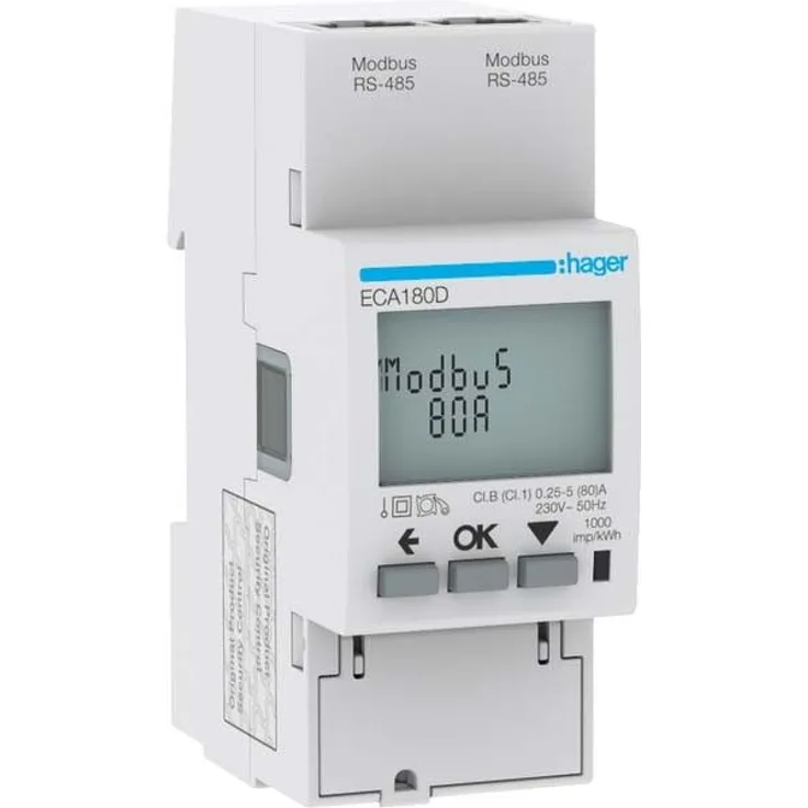 HAGER Energiezähler 1phasig ECA180D