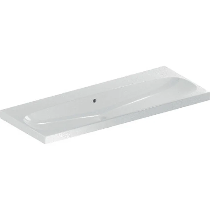 Keramag Acanto Waschtisch 501.880, ohne Hahnlöcher, mit Überlauf, 1200x480 mm, Farbe: Weiß, mit KeraTect - 501.880.00.4