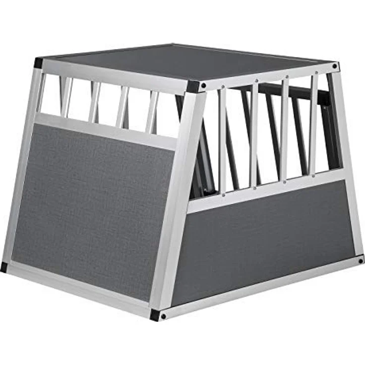 EUGAD Hundetransportbox Alu Hundebox Reisebox Autobox für kleine/mittlere Hunde Französische Bulldogge Beagle Terriers Dackel Shiba Inu B69 x H50 x T54 cm L 0006LL – Bild 5