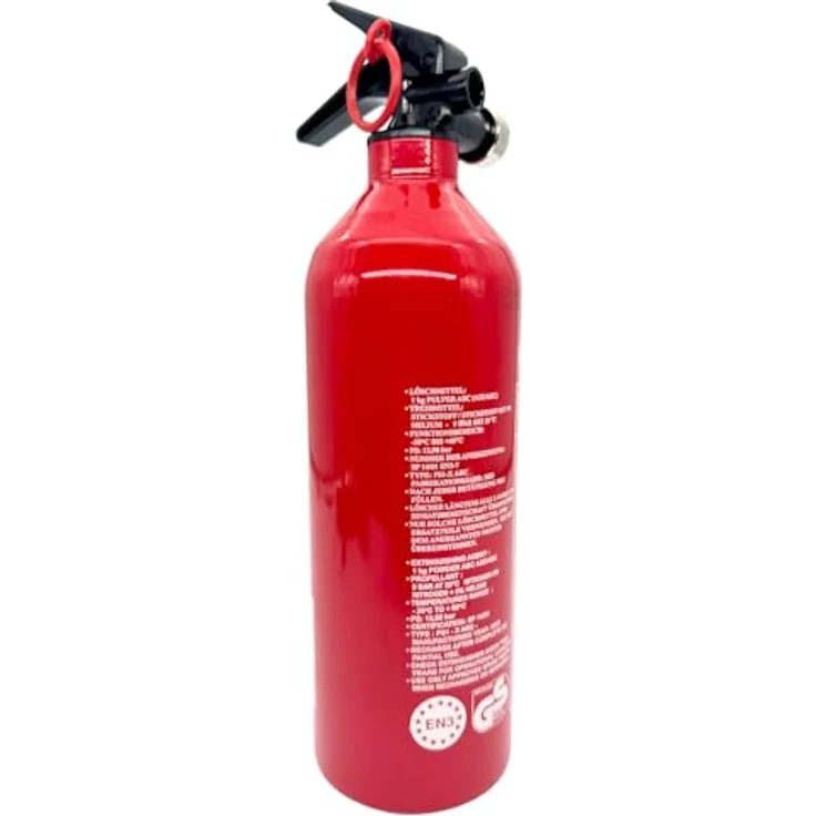 Exdinger - 1 kg Aluminium Autofeuerlöscher 'Pia' ABC mit Manometer + Halterung – Bild 5