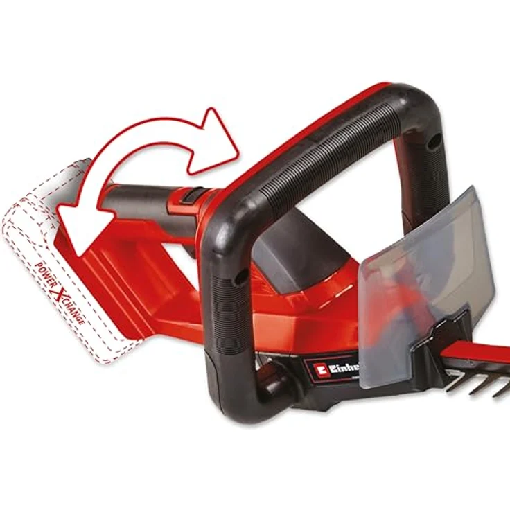 Einhell Akku-Heckenschere GC-CH 18/50 Li Kit (1x), Klein und handlich, lasergeschnittene Stahlmesser, 18V, grün – Bild 7