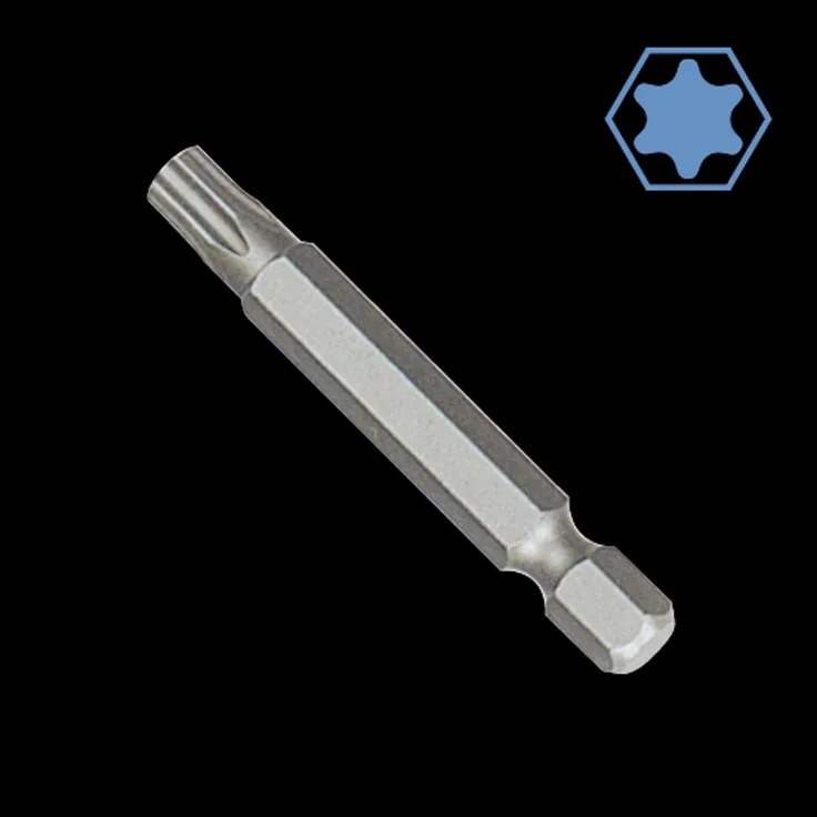 Boni-Shop Torx-Bit T9, 50mm, 1/4 Zoll, S2 Stahl, präziser Innensechskant Bit für hohe Lebensdauer