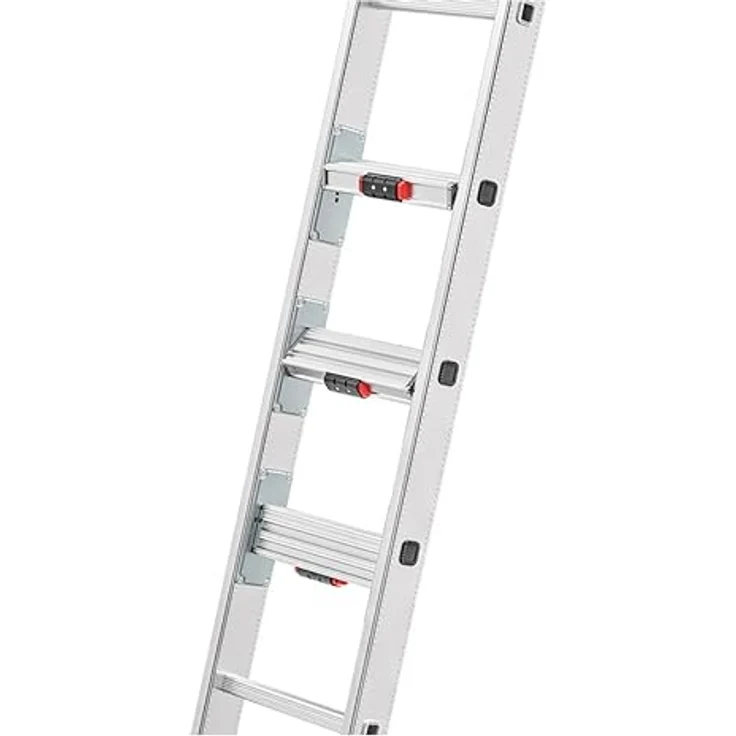 Hailo Sprossenschiebeleiter S110 Pro, Trittleiter mit 2x12 Sprossen – Bild 4