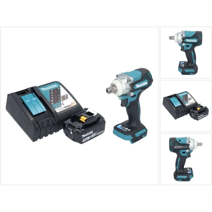 Makita DTW 301 RF1, Akku Schlagschrauber 18 V mit 330 Nm, Brushless-Motor, inkl. 3,0 Ah Akku und Ladegerät