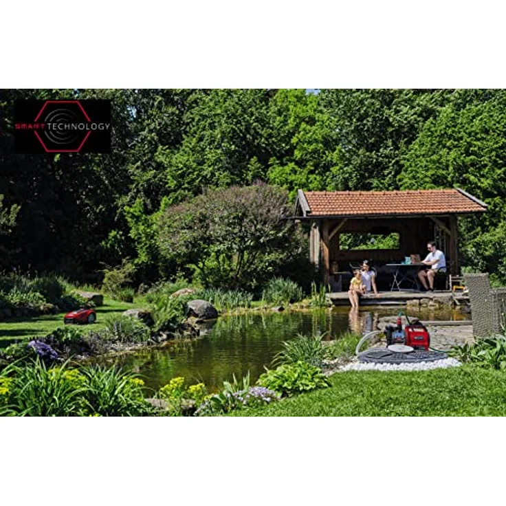 Einhell Mähroboter FREELEXO SMART 750, automatische Mähzeiten nach Rasengröße und Wetterlage, Power X-Change-Familie, blau – Bild 4