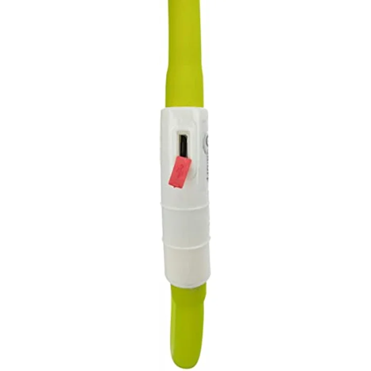 TRIXIE Individuell Kürzbares, Wiederaufladbares Leuchthalsband Für Hunde Flash Leuchtring USB, Silikon, Xs–XL: 70 cm/Ø 10 Mm, Bunt - 12641 – Bild 4