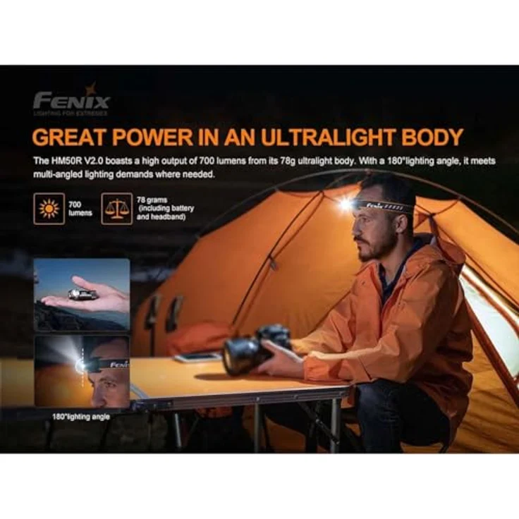 Fenix Stirnlampe HM50R V2.0 700 lm Taschenlampen - Mobil – Bild 6