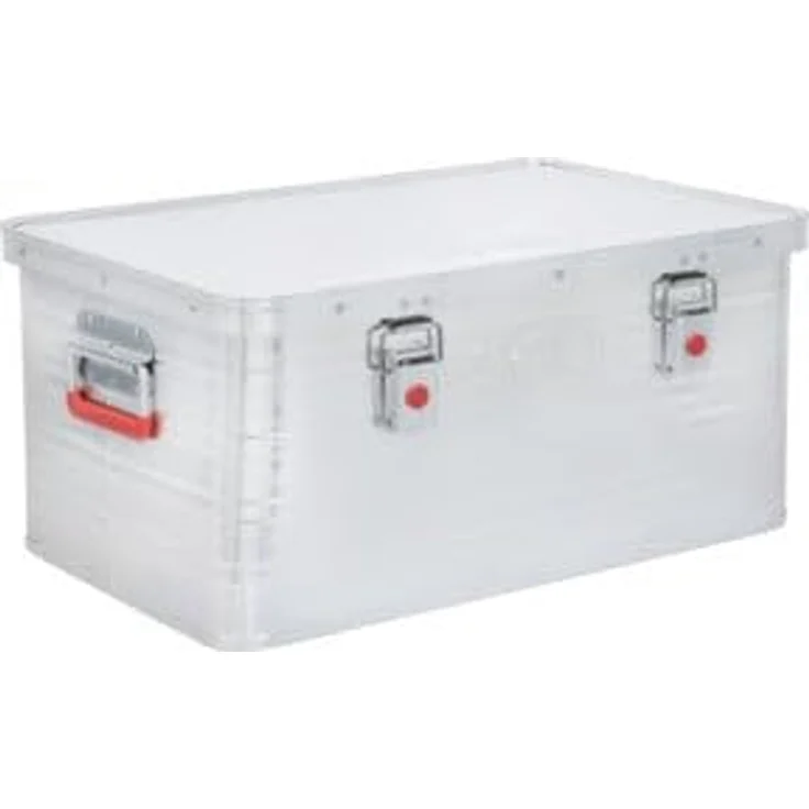 Stier Alubox 50L, Werkzeugkoffer aus Aluminium, staub- und spritzwasserresistent mit verchromten Stahlteilen – Bild 1