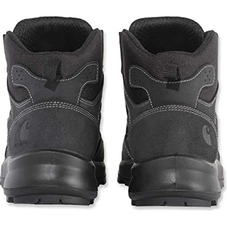 Carhartt Michigan F700909 Sicherheitsschuh, S1P mit Glasfaser-Zehenkappe, rutschfester Vibram-Gummilaufsohle, hydrorasiertem Wildleder, Schwarz – Bild 6