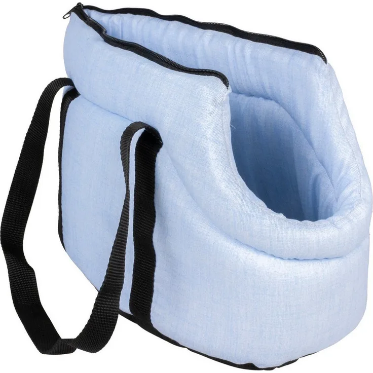 DUVO+ Tiertransporttasche mellow-blau, komfortable Tragetasche für Katzen mit stilvollem Design