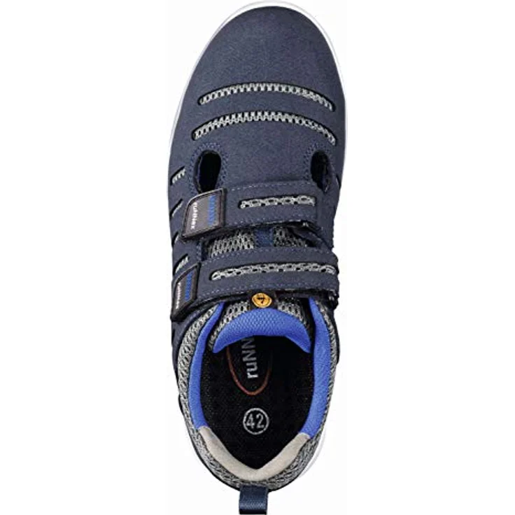 BIG Arbeitsschutz RUNNEX® S1P-ESD-Sicherheitsklettsandalen FlexStar, atmungsaktiv, flexibel, Alu-Protection-Kappe, Größe 36-48 – Bild 2