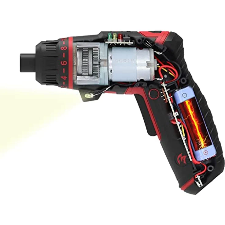 KS Tools eMONSTER 1/4“ Akku-Bit-Schrauber-Satz, 27-tlg., 3,6V mit ergonomischem Griff, USB-C aufladbar, Drehmomentvorwahl, LED-Arbeitslicht, in Kunststoffbox – Bild 17