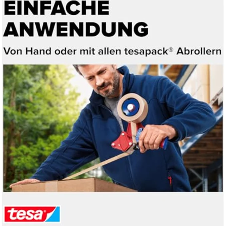 tesa Packband Papier, braun, 50m x 50mm, 3er Pack - Preisvergleich – Bild 4