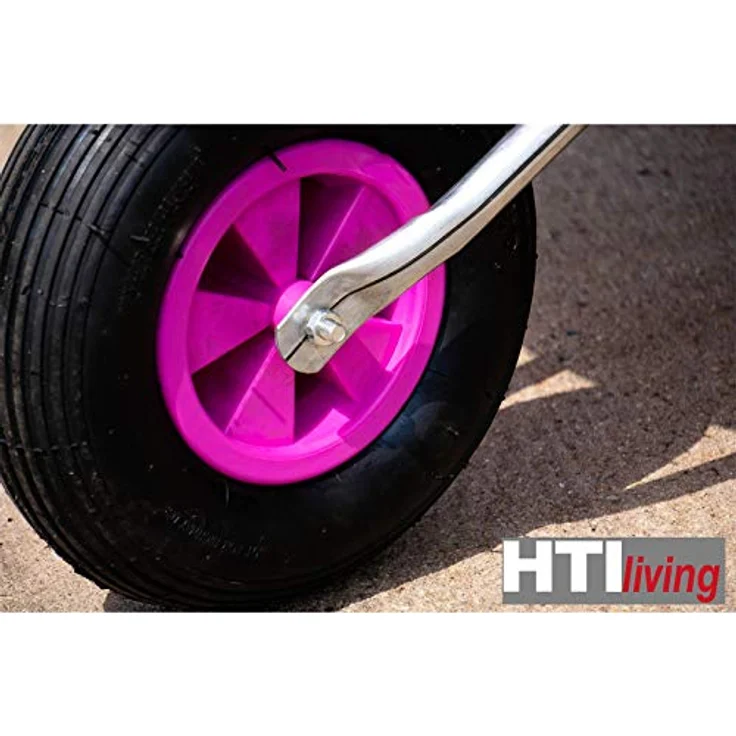 HTI-Living Schubkarre Schubkarre Havel 65 Pink, Gartenkarre 62,5 kg Volumen, belastbar bis 80 kg – Bild 8
