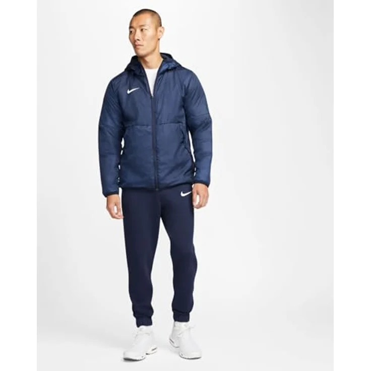Nike Park 20 Fall, Herren Laufjacke, Wasserabweisende Herbstjacke mit Kapuze, Blau, Größe S – Bild 7