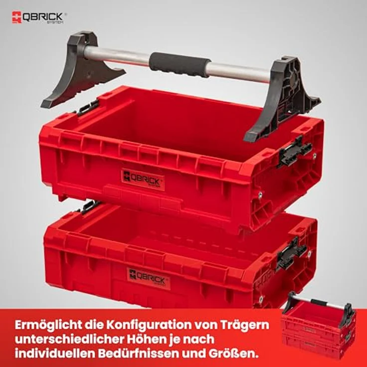 Qbrick PRO Modular Tray RED Ultra HD, modularer Werkzeugkorb mit ergonomischem Design und hoher Kapazität – Bild 3