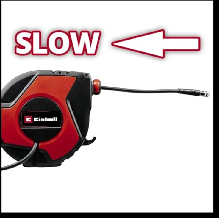 Einhell Schlauchtrommel TC-PH 150, mit 15 m Druckluft- und 1,5 m Anschlussschlauch, Wandhalterung, max. 16 bar – Bild 6