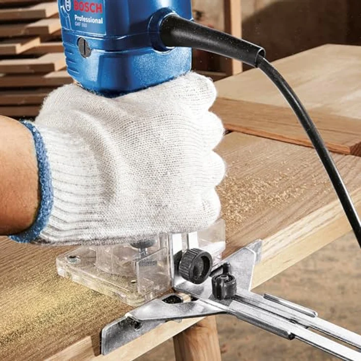 Bosch Professional GKF 550 W Einhandfräse Kantenfräse Multifräse – Bild 5