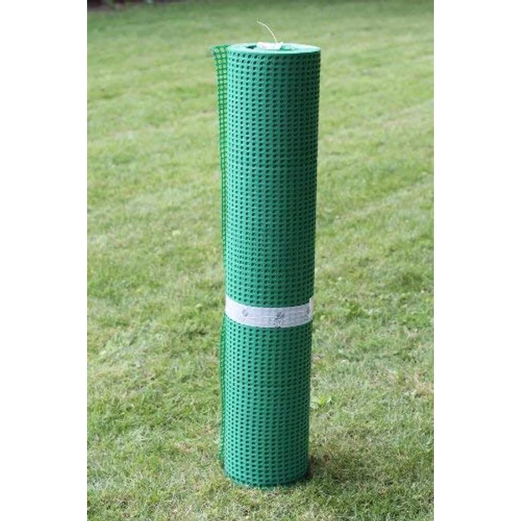 HaGa-Welt Gartenzaun, Kunststoffzaun 1 m hoch, UV-beständig, grün, Maschenweite 8 mm – Bild 3