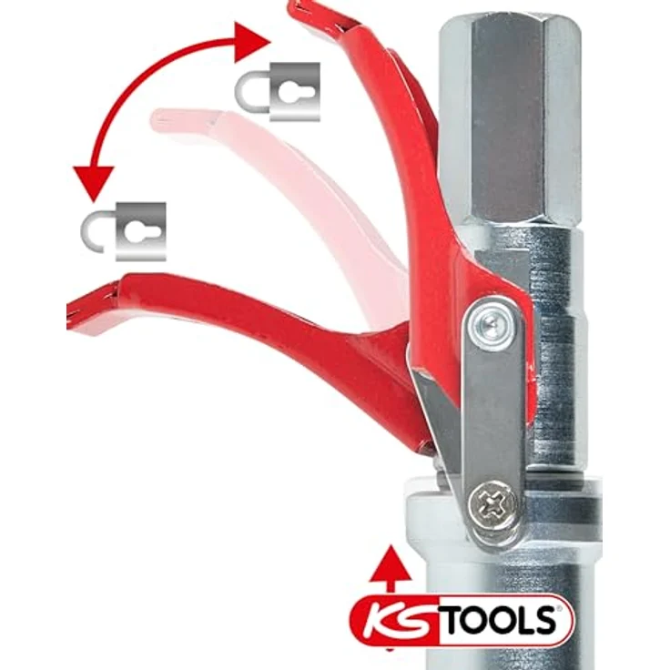 KS Tools 980.1108 Quick-Lock Schnellkupplung für Fettpressen, M10x1,0 – Bild 6