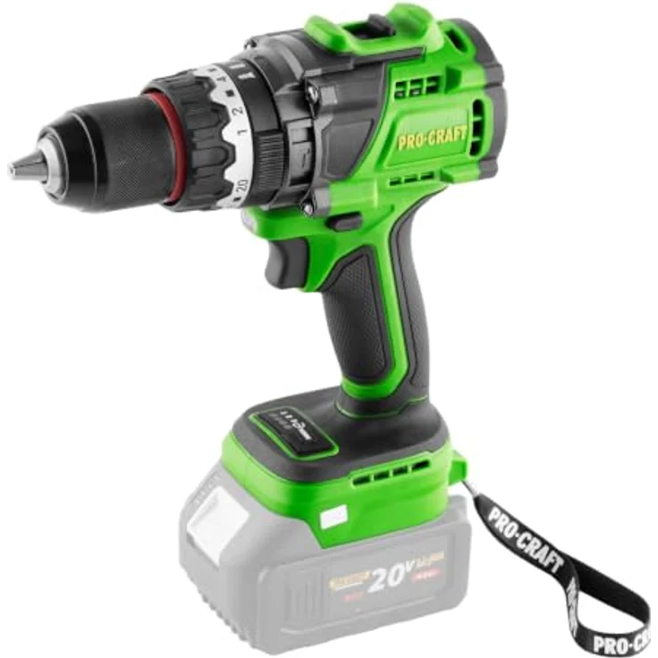 Procraft PA18ProBL-BB Akku Schlagbohrschrauber, 20 V mit 180 Nm Drehmoment, Brushless, Solo-Version ohne Akku und Ladegerät – Bild 2