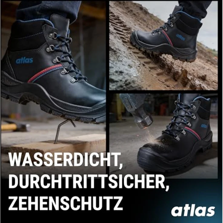 ATLAS knöchelhoher Sicherheitsschuh Anatomic Bau 500, W12 Gr.50 – Bild 6