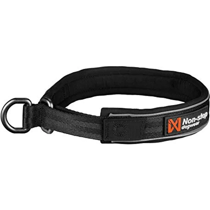 Non-stop dogwear Cruise Collar Black, Halsband mit Zugstopp für Hunde, Größe L, bequem und robust – Bild 1