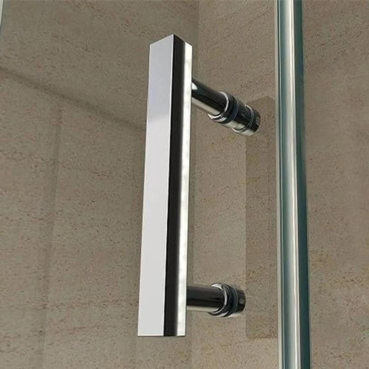 Aloni Duschkabine Eckdusche Schwingtür 6mm Klarglas 90x90x190cm - Preisvergleich – Bild 3