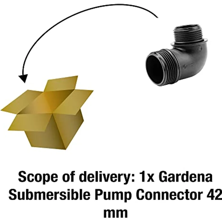 Gardena Tauchpumpen-Anschlussstück 42 mm: Übergangsstück zum Anschluss von Tauchpumpen an das Gardena Wasserschlauch-Stecksystem (1744-20) – Bild 6