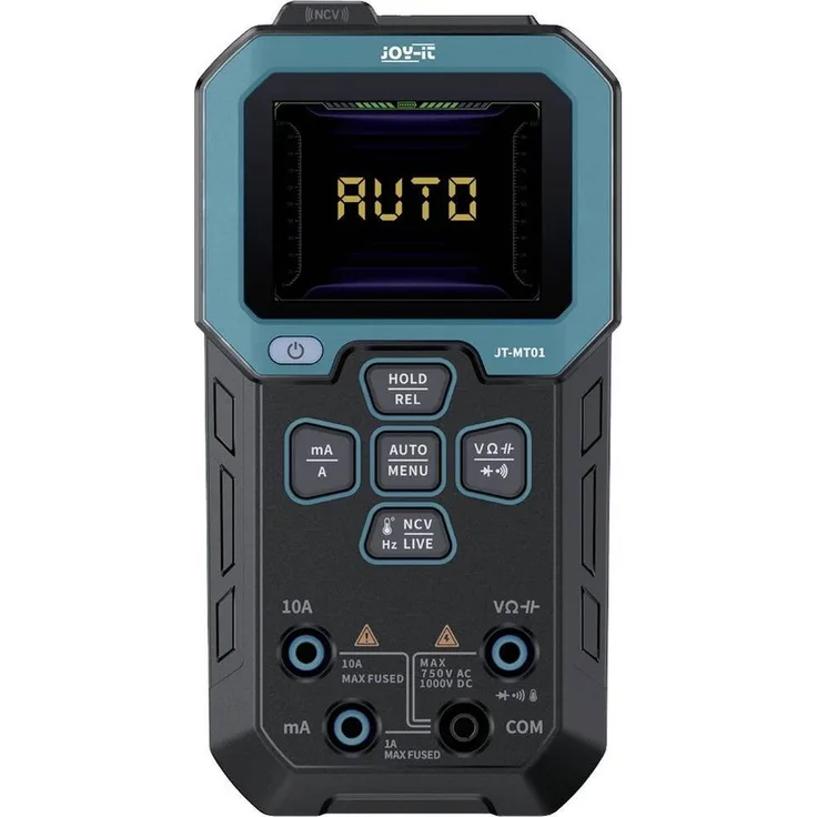 Joy-it JT-MT01 Multimeter Präzisionsmultimeter mit berührungsloser Spannungsmessung, ergonomisches Design