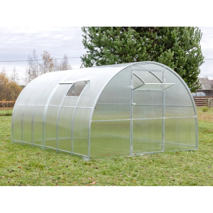 Garten Dream Titan Polycarbonat-Gewächshaus 3x12m, Stahlkonstruktion mit 4mm Polycarbonat und hohen Schneelasten bis 180 kg/m²