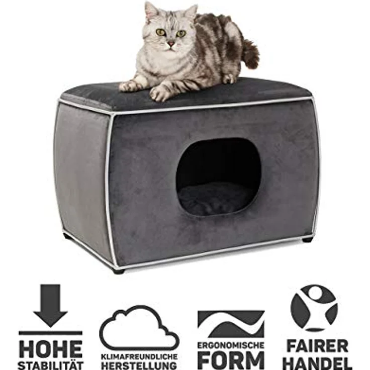 CanadianCat Company | Cat Cave Nelson | Grijs | Kattenmand, knuffelgrot voor katten – Bild 2