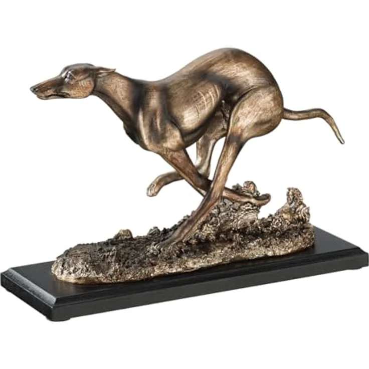 Design Toscano Windhund-Whippet, Art Deco Hundestatue – Bild 2