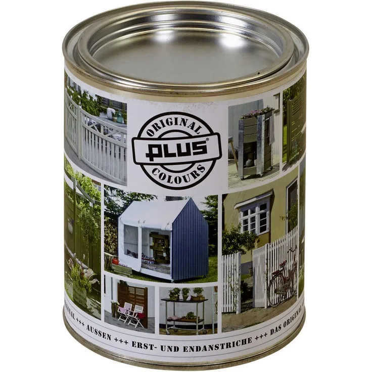 PLUS Holzschutzlasur Plus Colour umbragrau, 750 ml Außenlasur für Holz